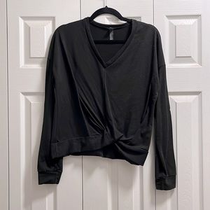 Francesca’s top with elbow patches